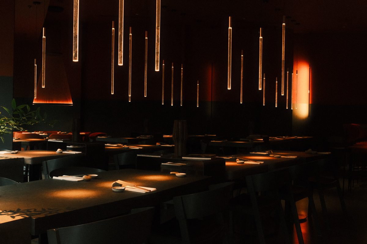 Bar photography Newcastle Gateshead — moody interior with hanging lights